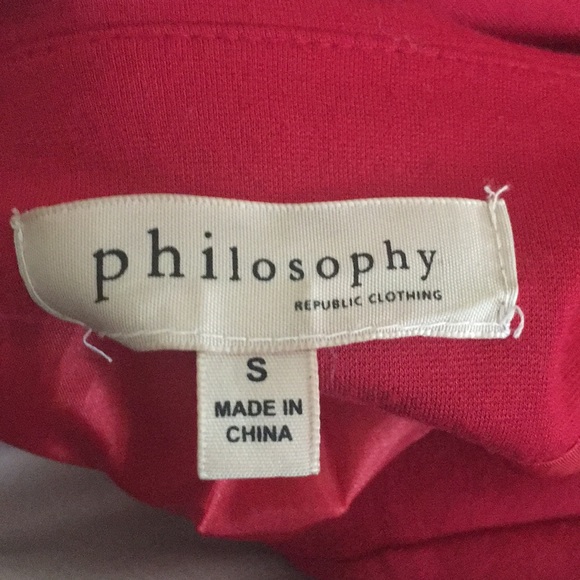 Philosophy Red Zipper Open Blazer - Picture 6 of 8